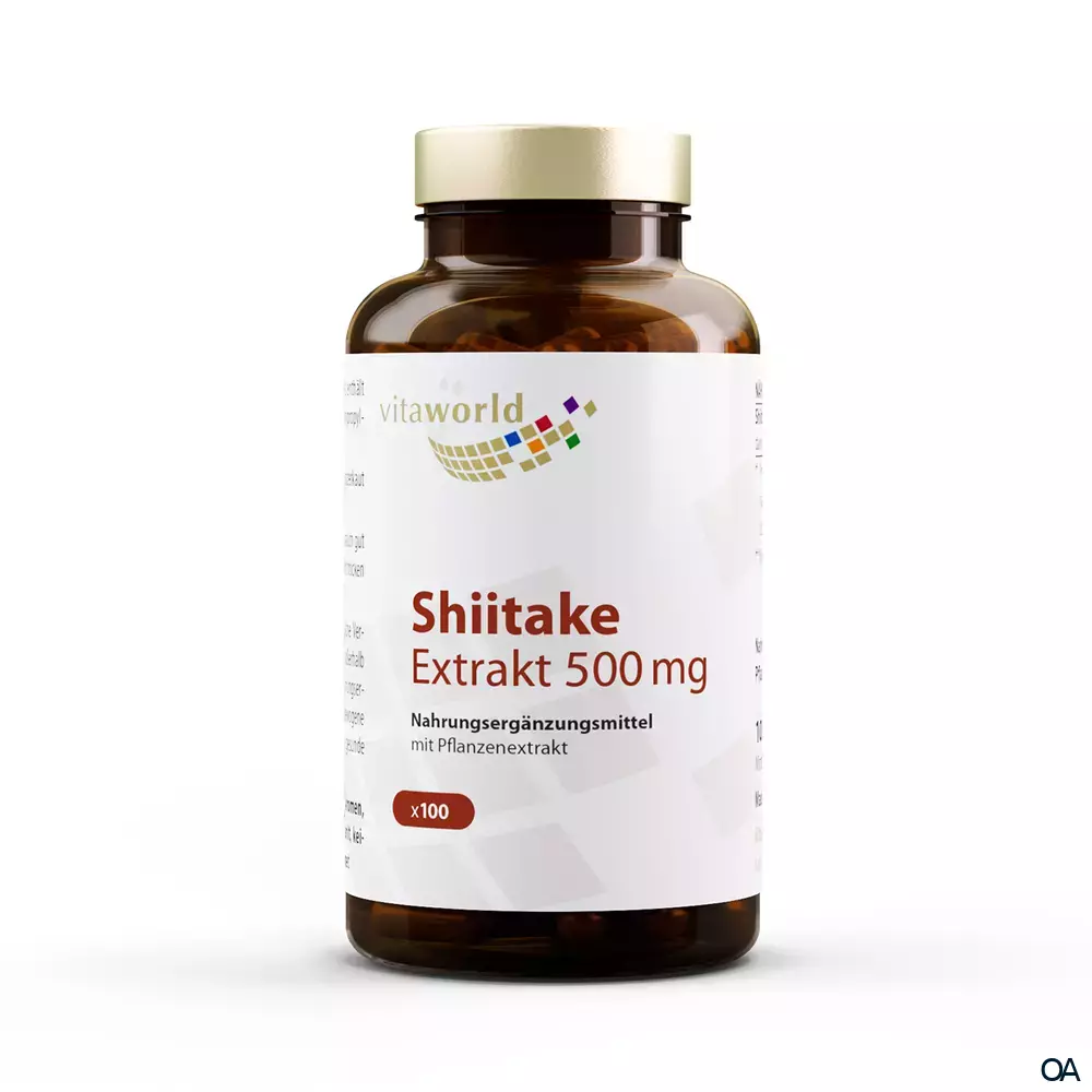 Vitaworld Shiitake Extrakt 500 mg Kapseln Vitaworld Shiitake Extrakt 500 mg Kapseln