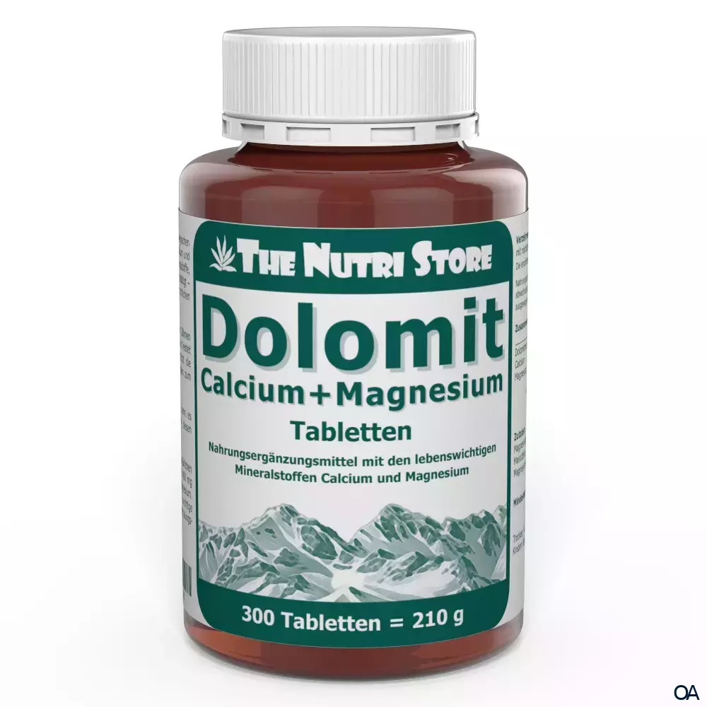The Nutri Store Dolomit Calcium + Magnesium Tabletten The Nutri Store Dolomit Calcium + Magnesium Tabletten