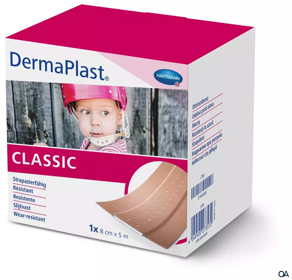 DermaPlast® classic Wundpflaster Rolle 8 cm x 5 m