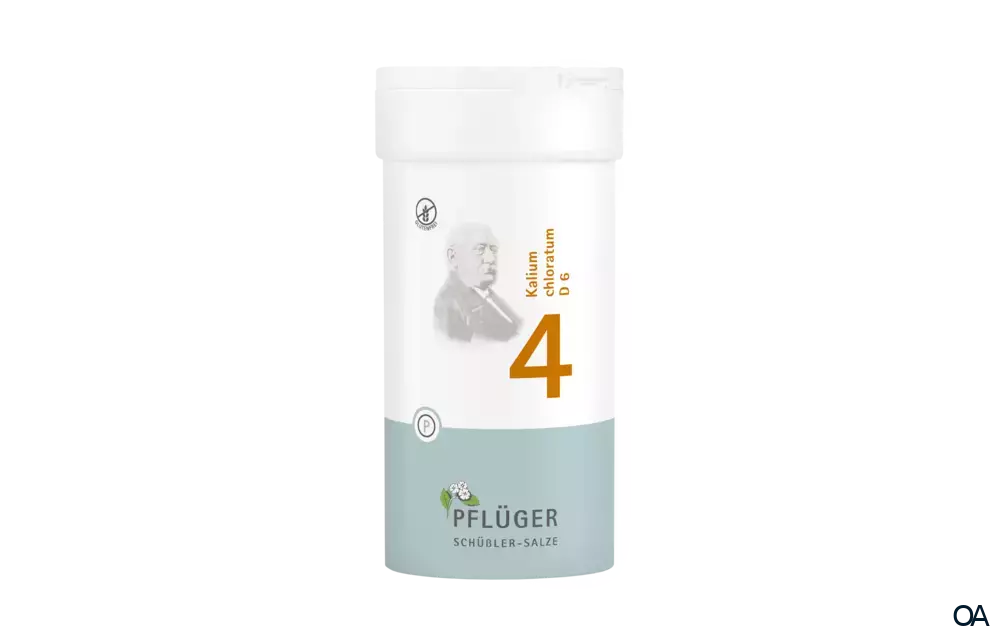 BIOCHEMIE PFLÜGER® Nr. 4 Kalium chloratum D 6 Tabletten BIOCHEMIE PFLÜGER® Nr. 4 Kalium chloratum D 6 Tabletten