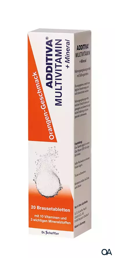 ADDITIVA® Multivitamin + Mineral Brausetabletten - Orange ADDITIVA® Multivitamin + Mineral Brausetabletten - Orange