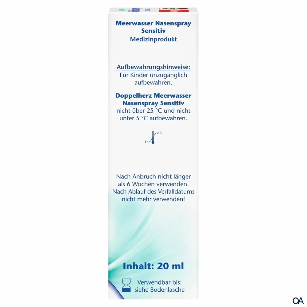 Doppelherz aktiv Meerwasser Nasenspray Sensitiv Doppelherz aktiv Meerwasser Nasenspray Sensitiv
