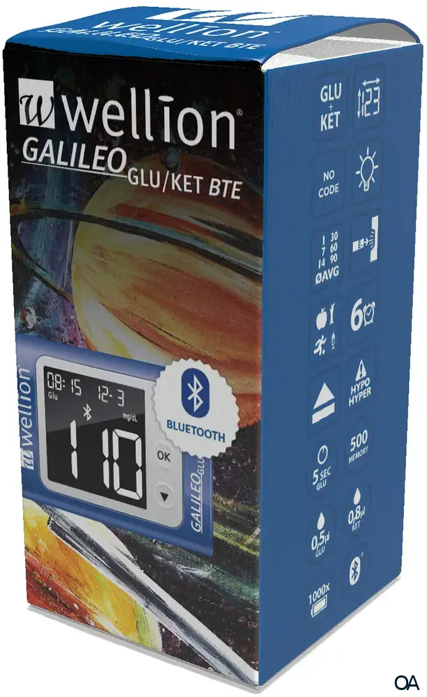 Wellion GALILEO GLU/KET BTE Blutzuckermessgerät