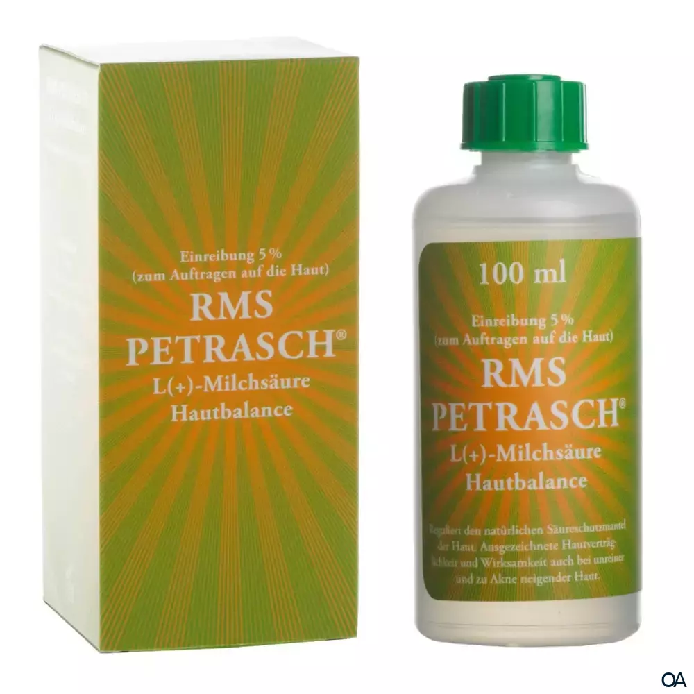 RMS Petrasch Milchsäure Hautbalance Einreibung 5 %