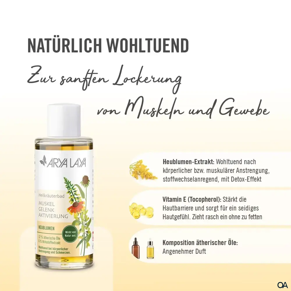 ARYA LAYA Heilkräuterbad Heublumen - Aktivierung