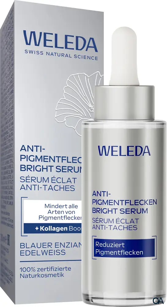 Weleda Anti-Pigmentflecken Bright Serum Blauer Enzian & Edelweiss