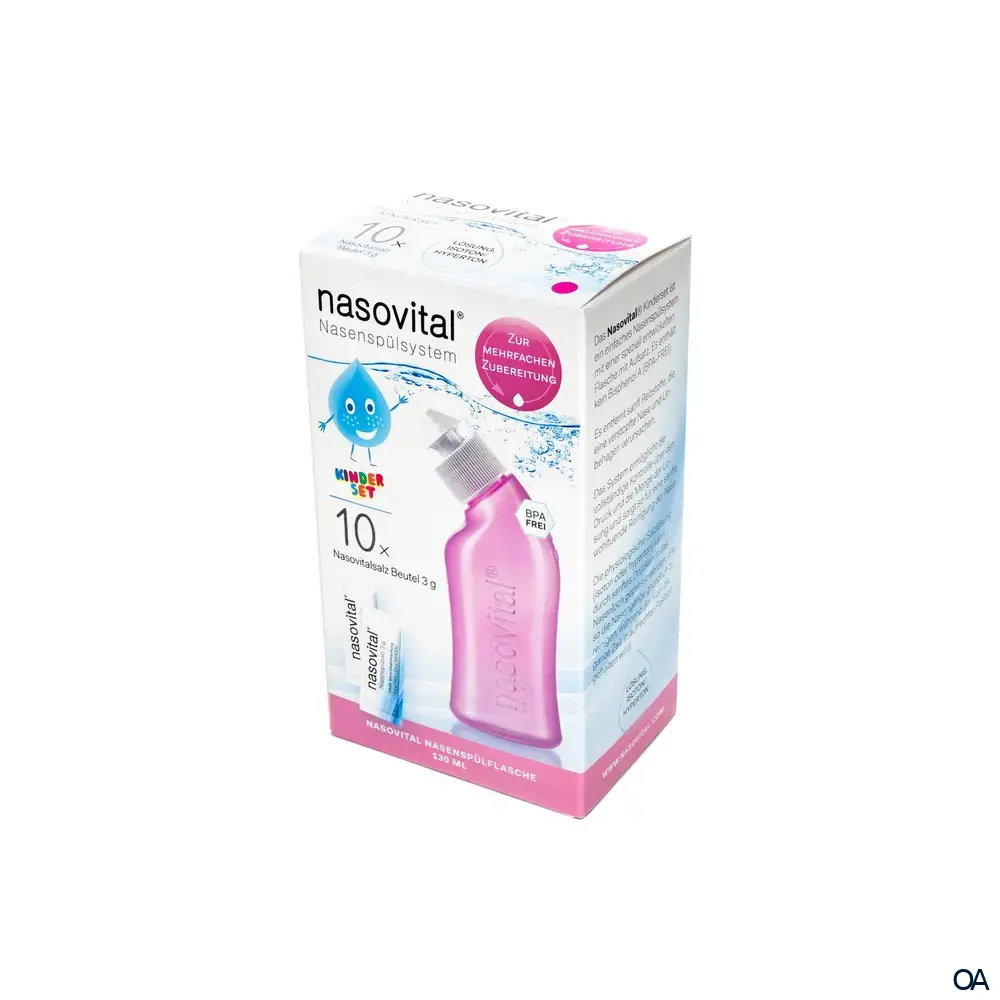 nasovital® Nasenspülsystem für Kinder - Rosa nasovital® Nasenspülsystem für Kinder - Rosa