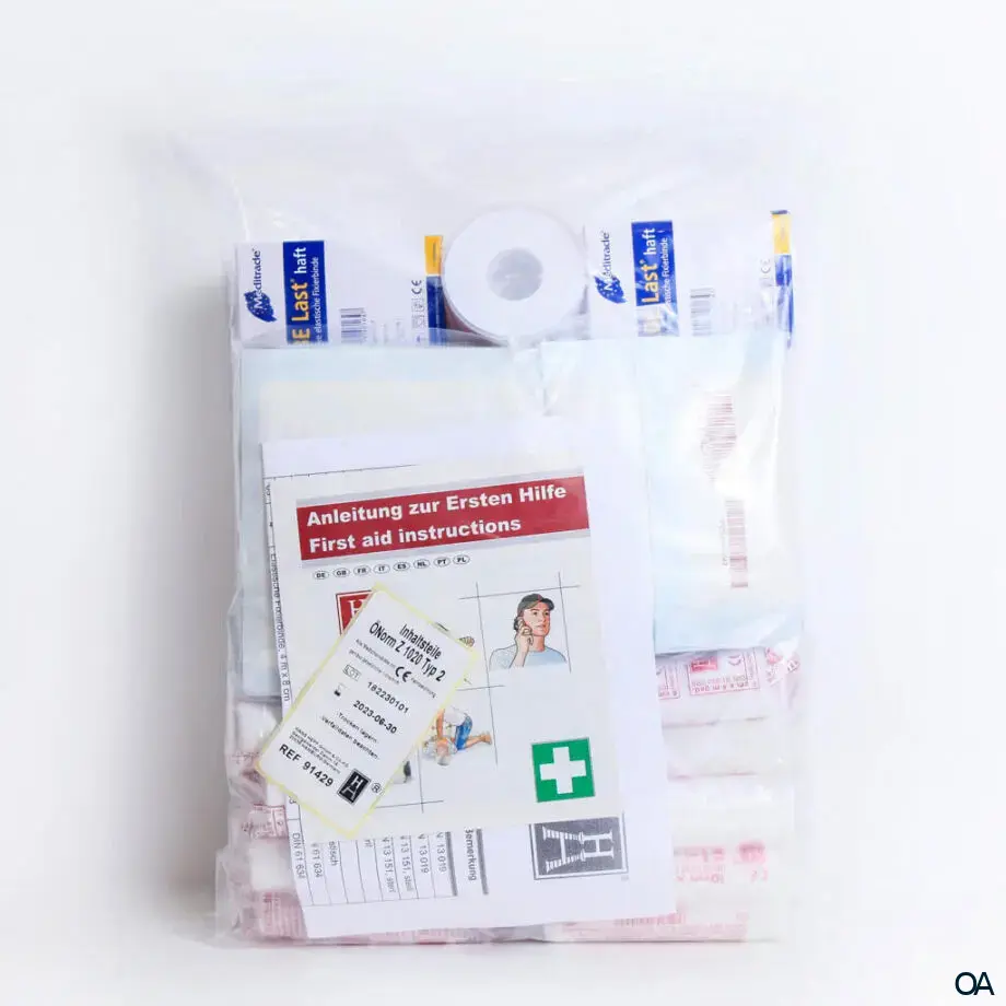 Erste Hilfe Koffer Nachfüllung, Nachfüllset Typ 2 – ÖNORM Z 1020