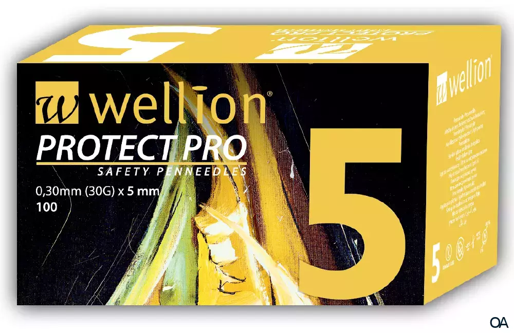 Wellion® PROTECT PRO Safety Pennadeln 5 mm Wellion® PROTECT PRO Safety Pennadeln 5 mm