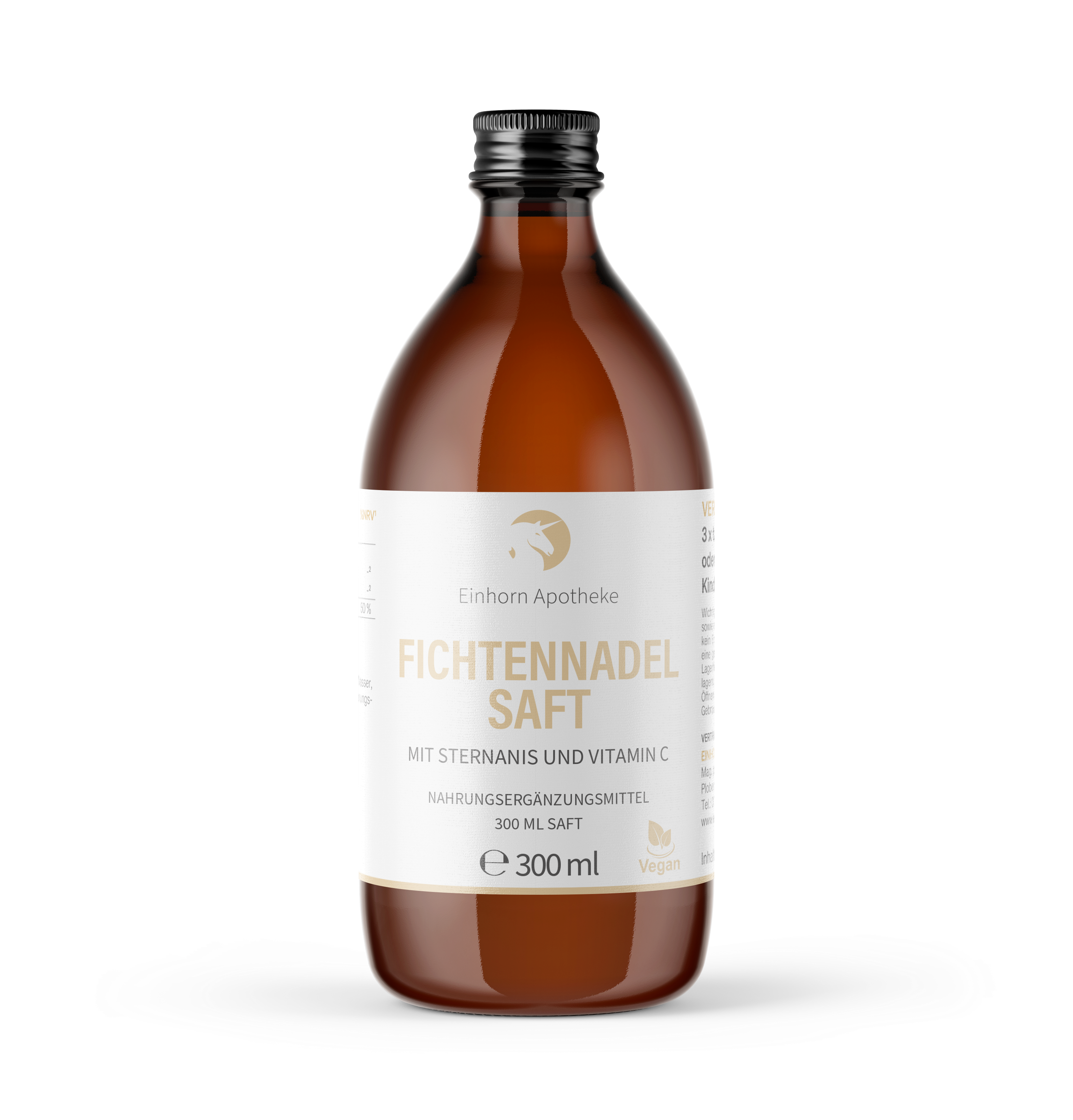 FICHTENNADEL MIT STERNANIS + VITAMIN C HUSTENSAFT EINHORN FICHTENNADEL MIT STERNANIS + VITAMIN C HUSTENSAFT EINHORN