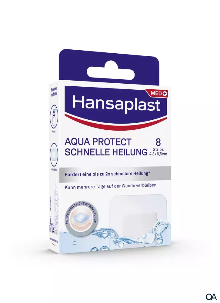 Hansaplast Aqua Protect Schnelle Heilung Strips 4,3 x 6,5 cm