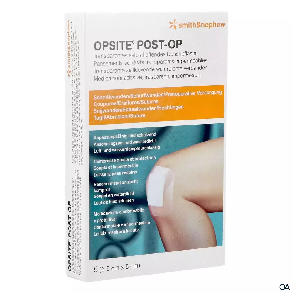 OPSITE POST-OP Folienverband mit Wundkissen steril, 5 x 6,5 cm