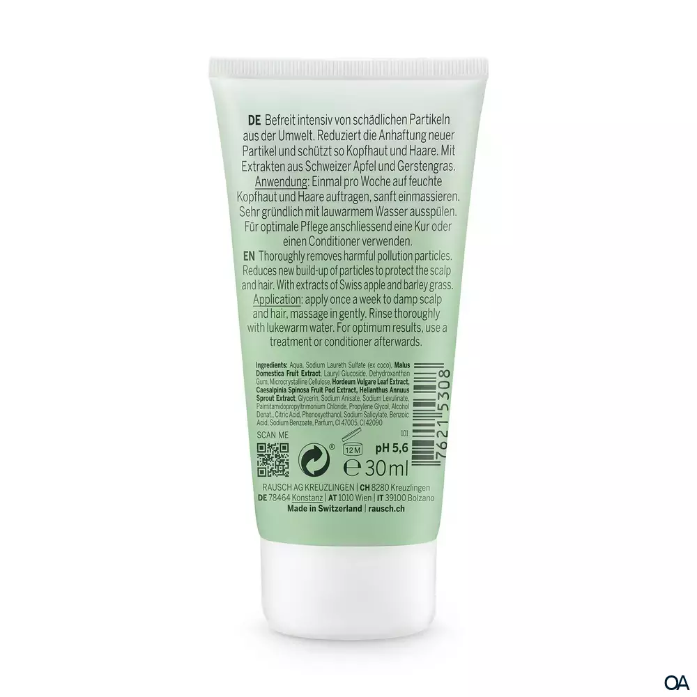 RAUSCH Anti-Pollution-Peeling-Shampoo mit Schweizer Apfel