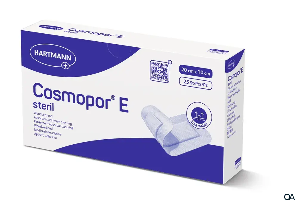 Cosmopor® E selbstklebender Wundverband steril, 20 x 10 cm