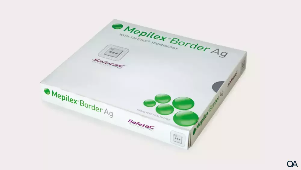 Mepilex® Border Ag mit Safetac® Technologie Schaumverband 15 x 20 cm Mepilex® Border Ag mit Safetac® Technologie Schaumverband 15 x 20 cm
