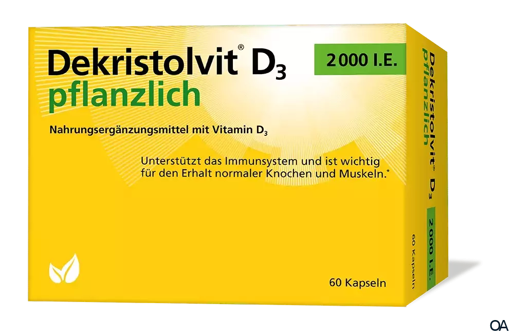 Dekristolvit D3 2000 I.E. pflanzlich Kapseln Dekristolvit D3 2000 I.E. pflanzlich Kapseln
