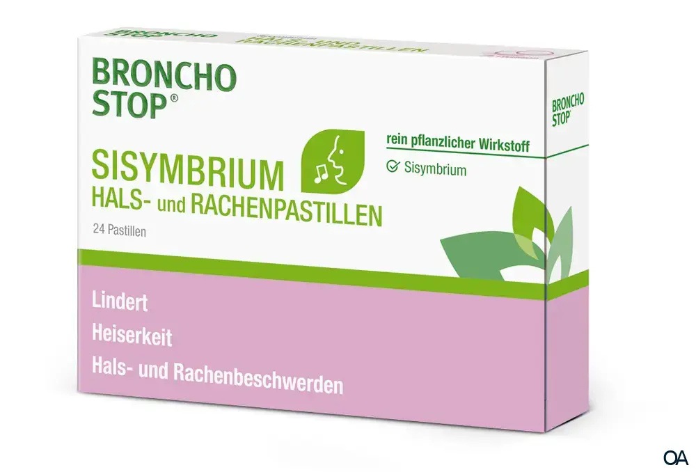 Bronchostop® Sisymbrium Hals- und Rachenpastillen Bronchostop® Sisymbrium Hals- und Rachenpastillen
