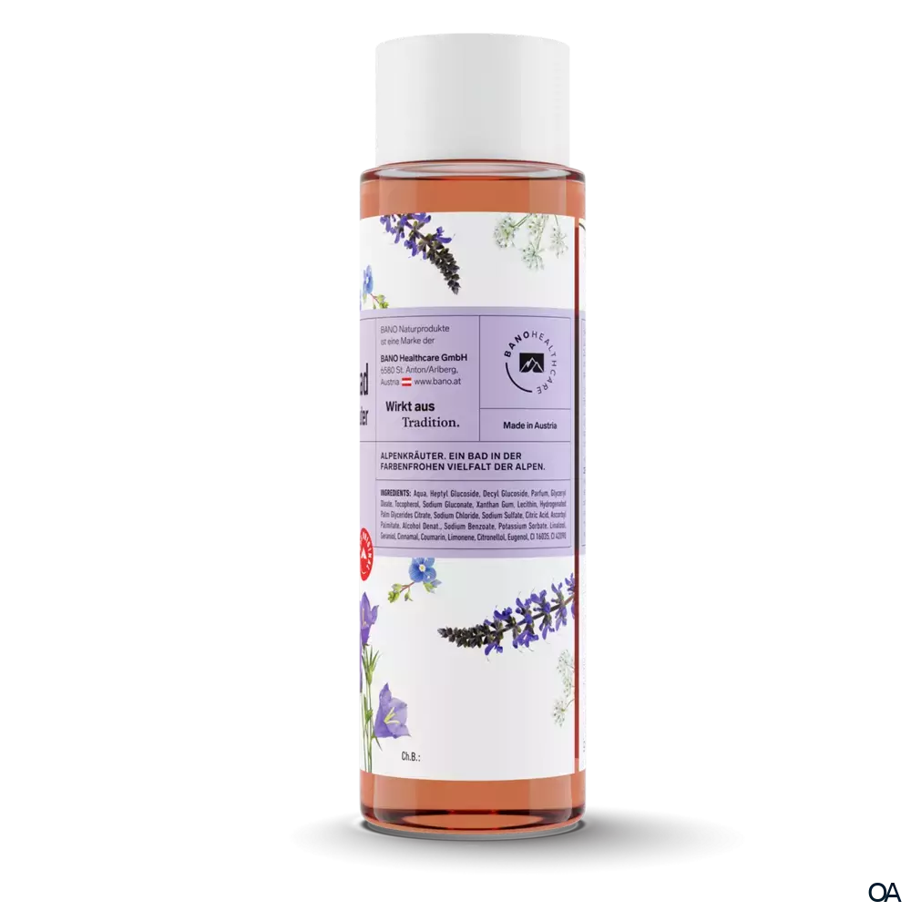 BANO Arlberger Ölschaumbad Alpenkräuter BANO Arlberger Ölschaumbad Alpenkräuter