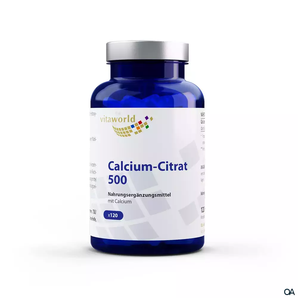 Vitaworld Calciumcitrat 500 mg Kapseln