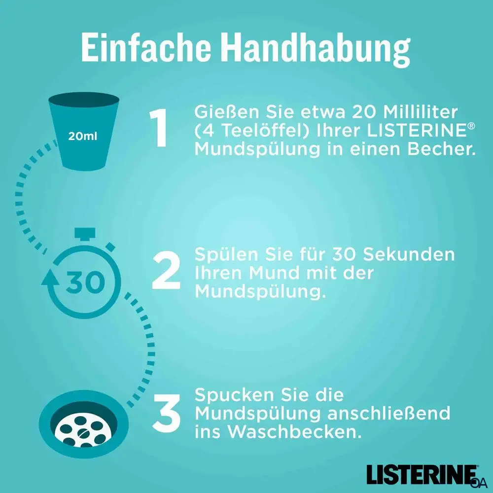 Listerine Cool Mint Milder Geschmack Mundspüllösung