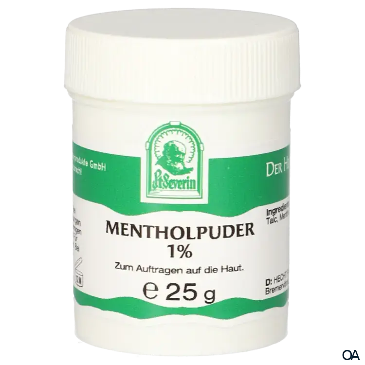Pater Severin Menthol Puder 1% Pater Severin Menthol Puder 1%