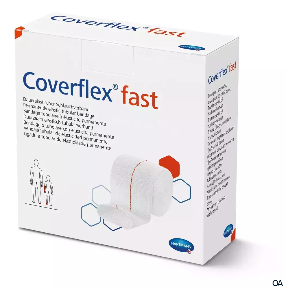 Coverflex® Fast Dauerelastischer Schlauchverband Rolle, Gr. 3, 7,5 cm x 10 m