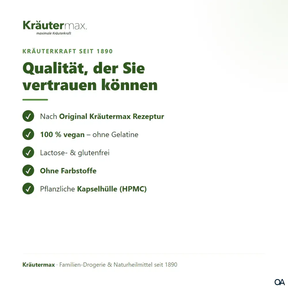 Kräutermax Artischocken Kapseln plus Mariendistel Samen