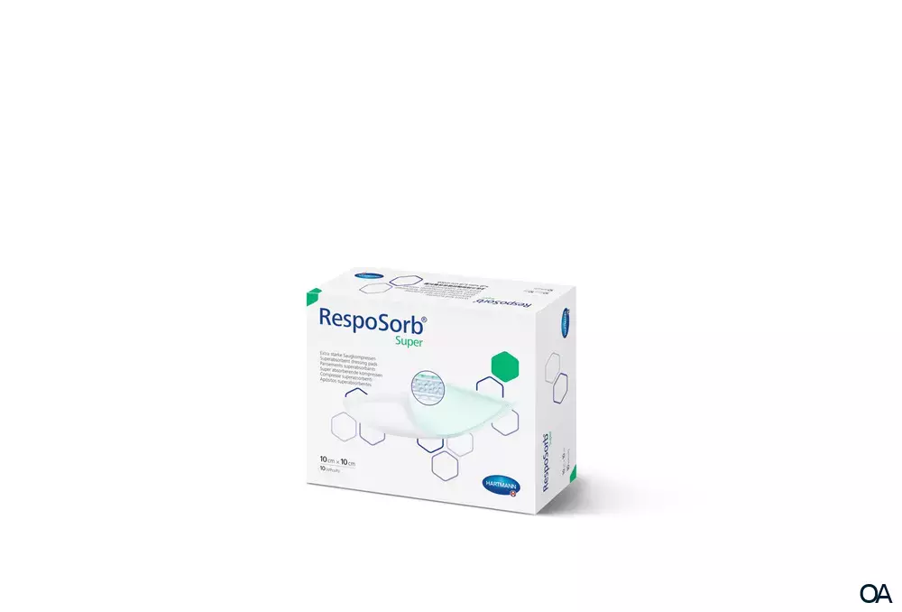 RespoSorb® Super Extra starke Saugkompressen 10 x 10 cm RespoSorb® Super Extra starke Saugkompressen 10 x 10 cm