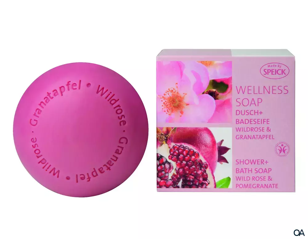 Made by Speick Wellness Soap Wildrose & Granatapfel