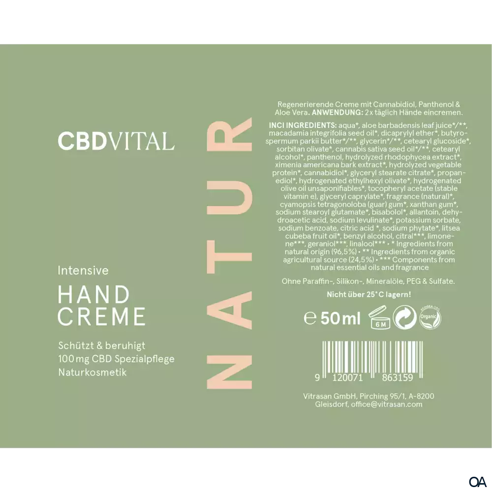 CBD VITAL Handcreme CBD VITAL Handcreme