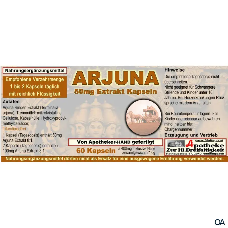 Arjuna 50 mg Extrakt Kapseln Arjuna 50 mg Extrakt Kapseln