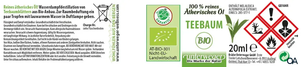 Unterweger Bio Teebaumöl