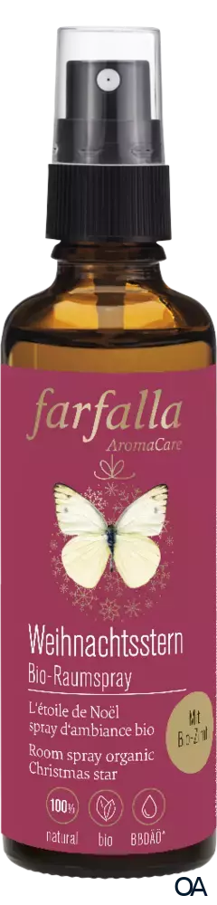 Farfalla Weihnachtsstern Bio-Raumspray Farfalla Weihnachtsstern Bio-Raumspray