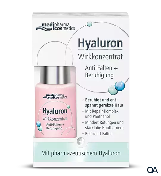 medipharma cosmetics Hyaluron Wirkkonzentrat Anti-Falten + Beruhigung Serum