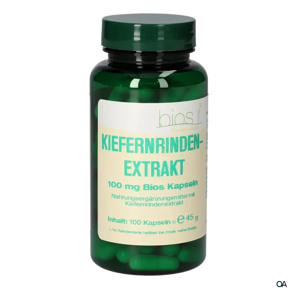 Bios Kiefernrindenextrakt 100 mg Kapseln Bios Kiefernrindenextrakt 100 mg Kapseln