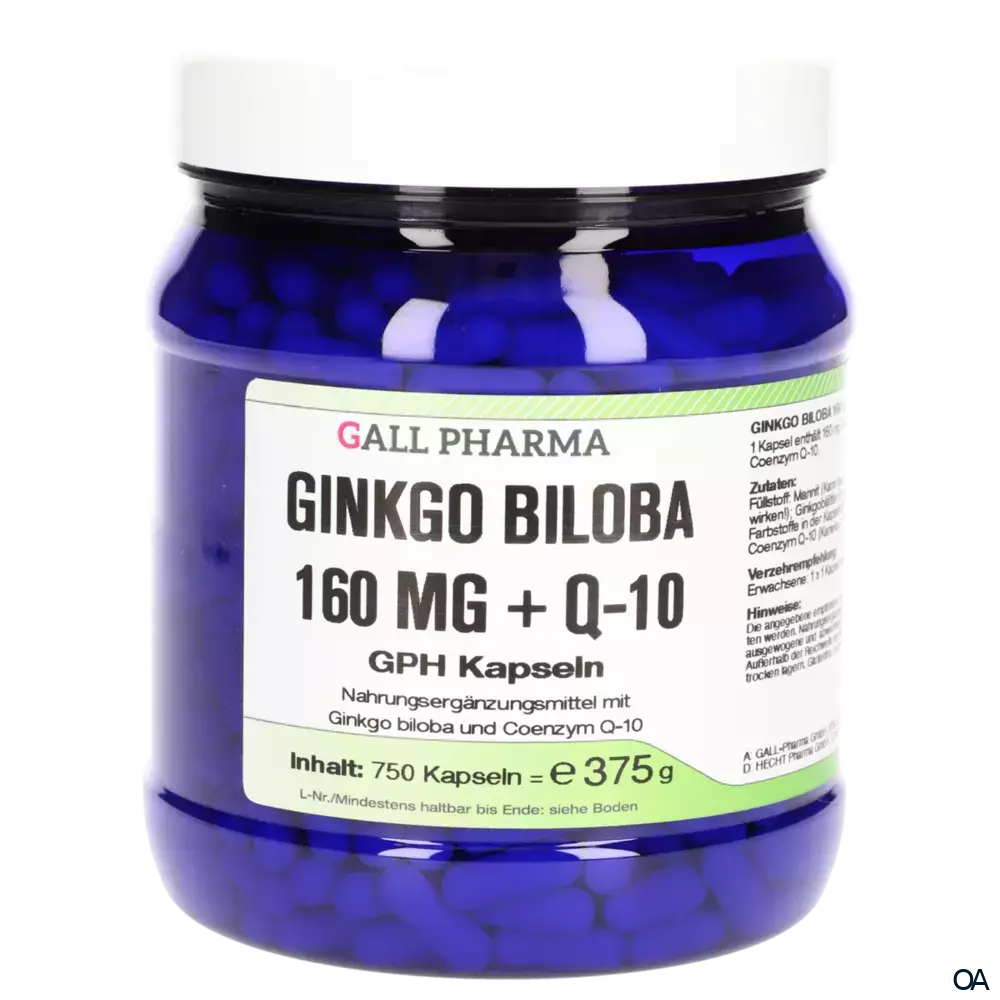 Gall Pharma Ginkgo Biloba 160 mg + Q10 Kapseln