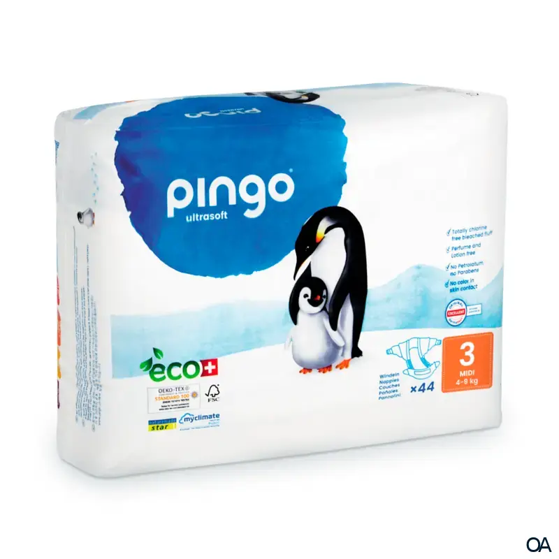 pingo® ultrasoft Bio Windeln Midi 4 - 9 kg pingo® ultrasoft Bio Windeln Midi 4 - 9 kg