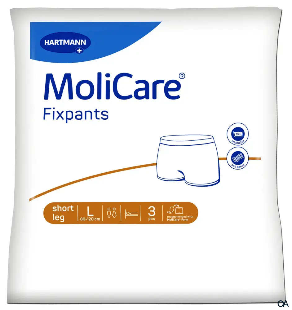 MoliCare® Fixpants Short Leg - Fixierhosen braun - Größe L MoliCare® Fixpants Short Leg - Fixierhosen braun - Größe L