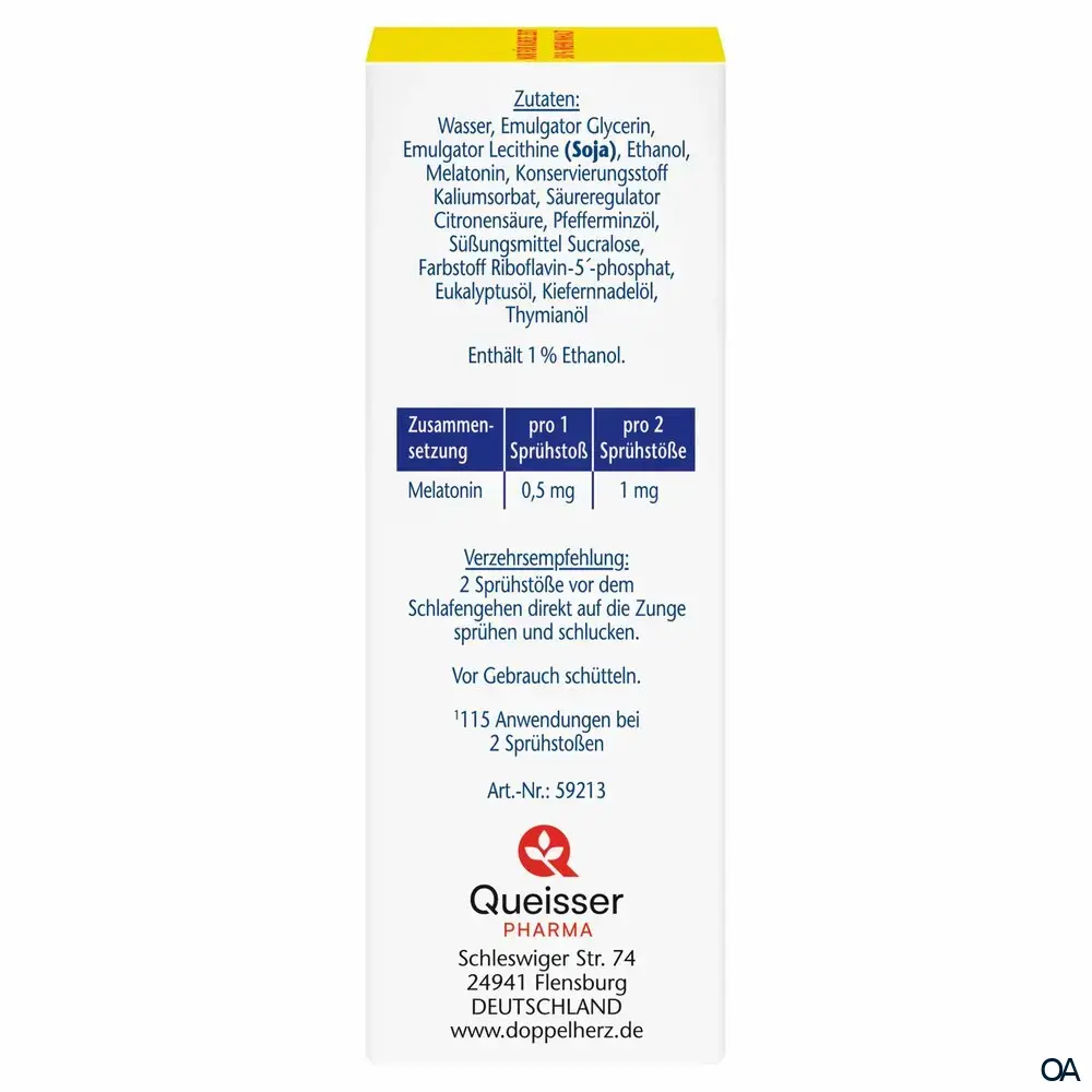 Doppelherz aktiv Melatonin Spray Doppelherz aktiv Melatonin Spray