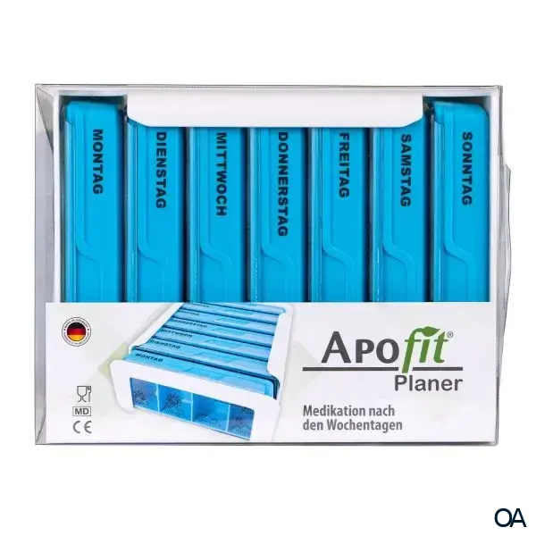APOfit Wochendispenser 7 Dosierer Planer blau