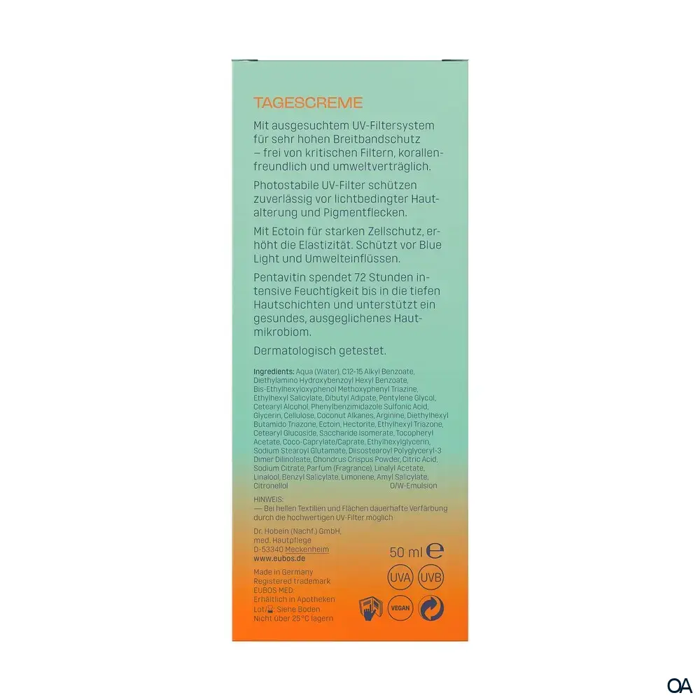 Eubos Daily Ray Protect Face Care Tagescreme LSF 50+