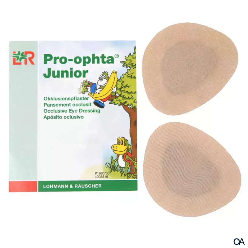 Pro-ophta® Junior Mini Augen-Okklusionspflaster 5,4 x 6,5 cm Pro-ophta® Junior Mini Augen-Okklusionspflaster 5,4 x 6,5 cm