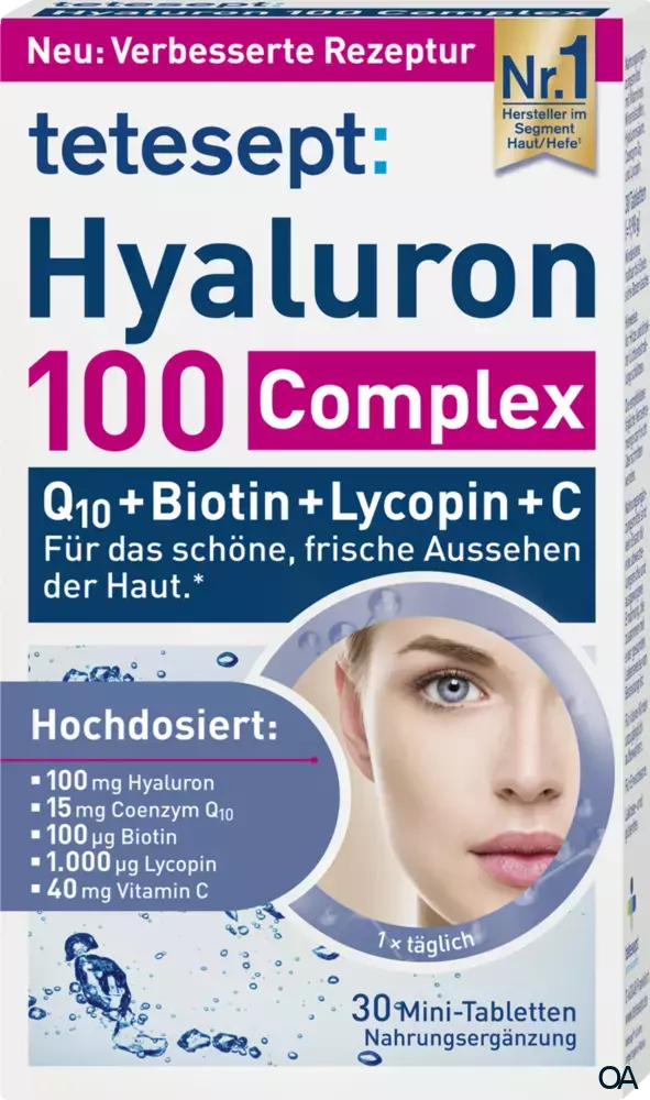 tetesept Hyaluron 100 mg Complex Filmtabletten tetesept Hyaluron 100 mg Complex Filmtabletten