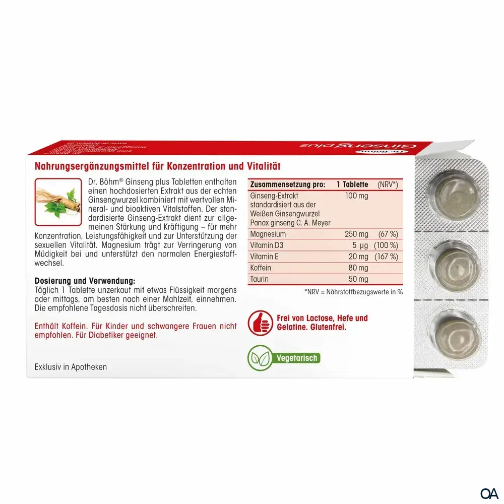 Dr. Böhm® Ginseng plus Tabletten Dr. Böhm® Ginseng plus Tabletten