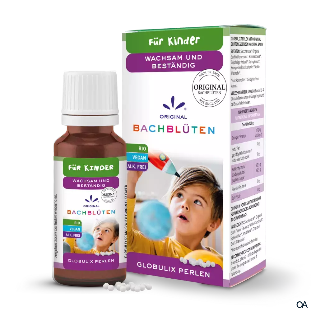 Lemon Pharma Original Bachblüten Kinder Globuli "Wachsam und Beständig"