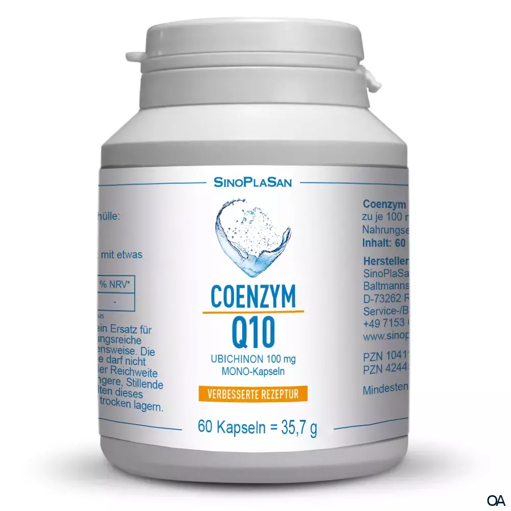 SinoPlaSan Coenzym Q10 100 mg MONO Kapseln SinoPlaSan Coenzym Q10 100 mg MONO Kapseln