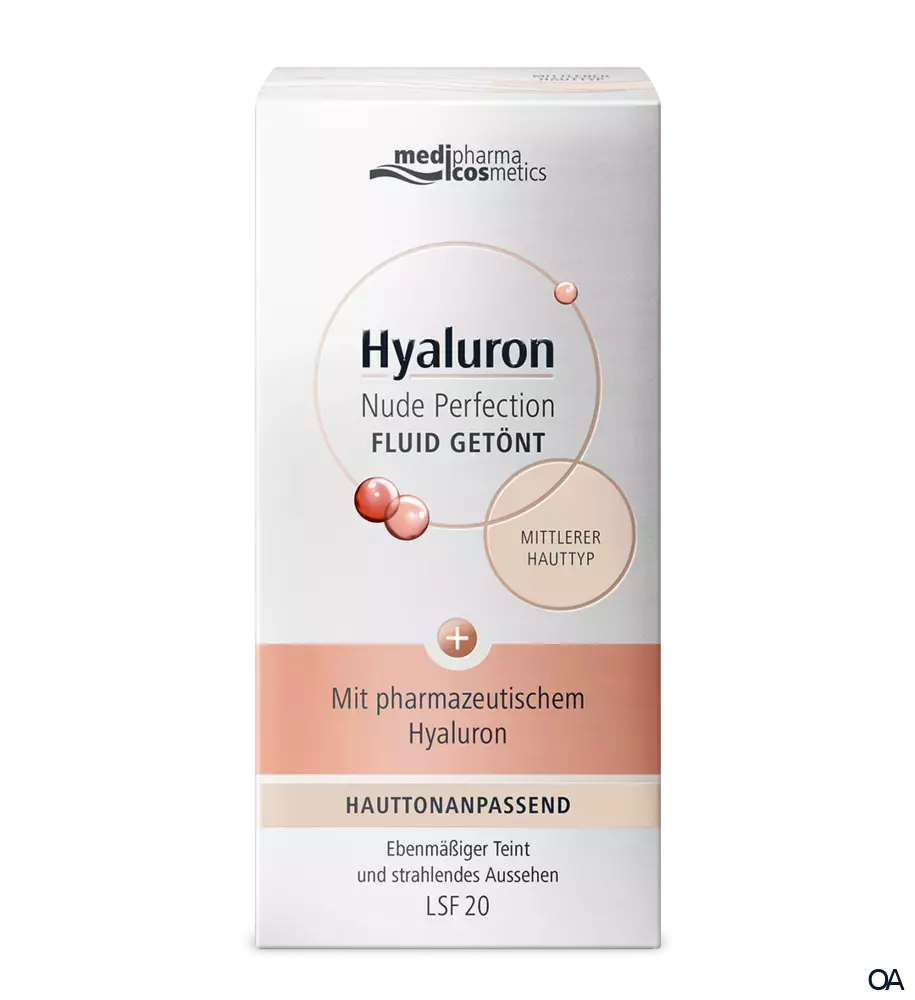 medipharma cosmetics Hyaluron Nude Perfection Fluid Getönt LSF 20 mittlerer Hauttyp medipharma cosmetics Hyaluron Nude Perfection Fluid Getönt LSF 20 mittlerer Hauttyp