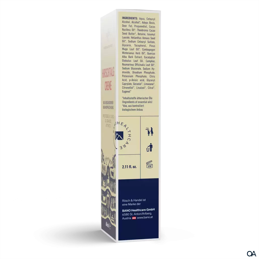 RÖSCH & HANDEL Hirschtalg Creme RÖSCH & HANDEL Hirschtalg Creme