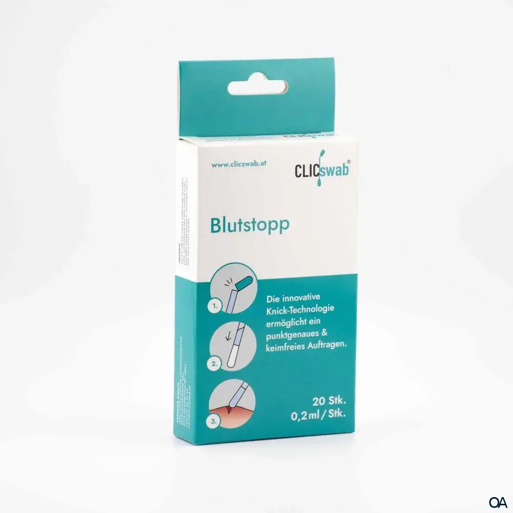 CLICswab® Blutstopp - gefüllte Swabs CLICswab® Blutstopp - gefüllte Swabs