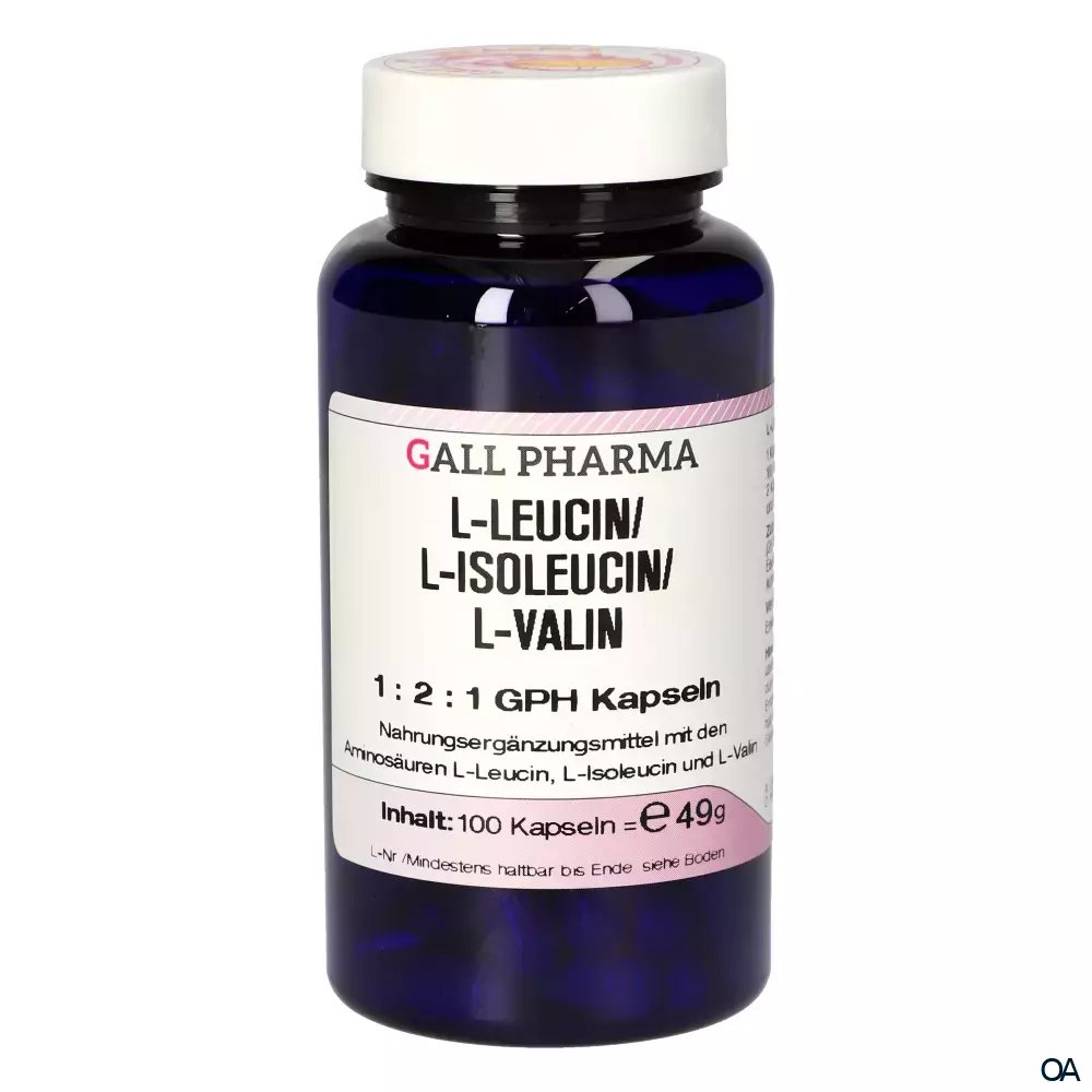 Gall Pharma L-Leucin/L-Isoleucin/L-Valin 1:2:1 Kapseln Gall Pharma L-Leucin/L-Isoleucin/L-Valin 1:2:1 Kapseln